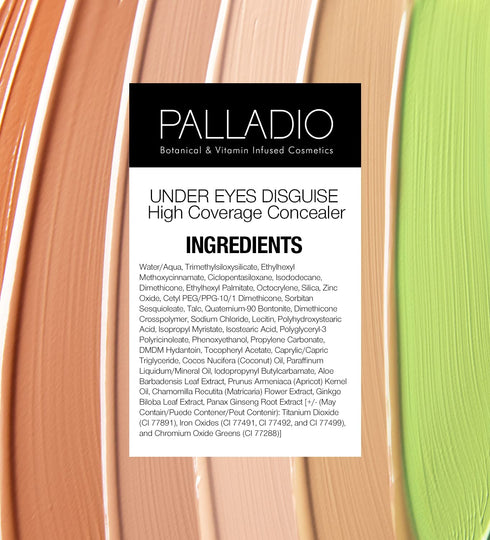 Palladio Under Eyes Disguise Full Coverage Concealer, Lemonade, 0.35 oz, Creamy Face and Eye Concealer