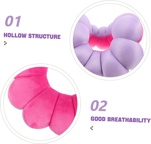 TOYANDONA Pumpkin Shaped Flower Donut Pillow Nursing Pad for Bedridden Patients Multiuse Cushion for Hands Feet Head