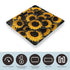 RLDOBOFE 400 Lbs A Bouquet of Black Sunflowers Weight Scale,Clear LED Display Bathroom Digital Weighing Scale,Tempered