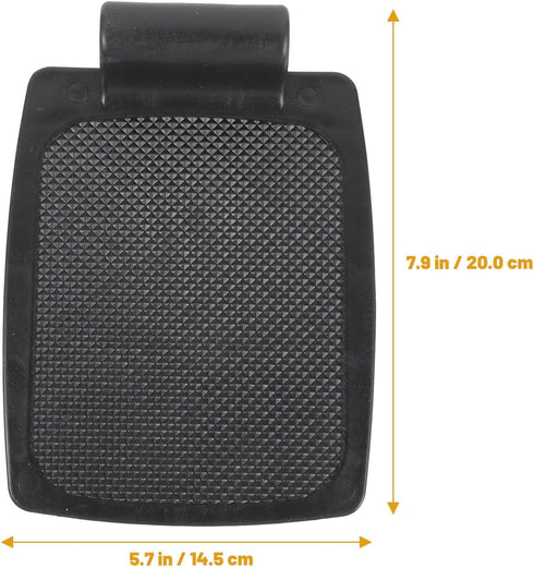 1.9cm Artibetter Universal Wheelchair Footplates Pair Hole Heavy Duty Plastic Pedals Stable Footrest for Patient