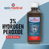 H2O2 3% 16 oz, 16oz (Pack 2) Epic Medical Supply Hydrogen Peroxide Solution USP - First Aid Antiseptic & Multipurpose