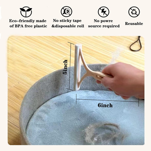 Dog Hair Remover for Couch, Cat Fur Removal Tool for Furniture, Reusable Scraper for Dog Hair Cleaning