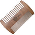 Murai by Giorgio GIOWC Wooden Beard Combs for Men - Dual Action Fine & Wide Tooth Cherrywood Comb