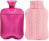 samply Hot Water Bottle with Knitted Cover, 2L for Hot and Cold Compress, Ideal for Pain Relief, Pink