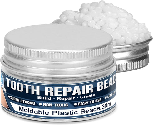 Tooth Repair Kit, 30ml Moldable Tooth Replacements Kit with Moldable Plastic Thermoplastic Beads