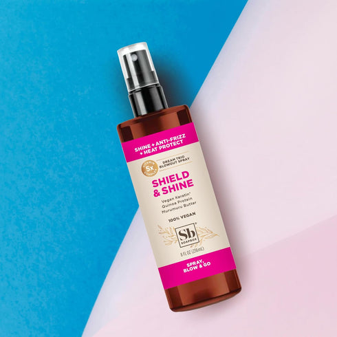 Soapbox Shield and Shine Heat Protectant Spray 8oz - 3-in-1 Blowout Spray | Shine Boosting & Anti Frizz