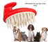 Soft Red Scalp Massager Brush by G.B.S, Styling Comb & Tail Comb for Hair Care and Grooming for Men and Women