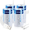 kunying 4 Pack Rechargeable D Batteries 1.5V 7500mAh Lithium, Long Lasting High Capacity