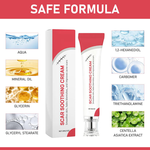 Silent Grind Pro 2 PCS Scar Soothing Cream - Gentle Care for Sensitive Skin, Helps Improve Appearance of Scars, Reduces