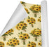 Showers58 23 inches,1 pnyoin Merry Christmas Wrapping Paper Roll,Sunflowers and Bouquet Gift Wrap Perfect
