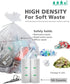 AYOTEE Trash Bags, 20 Gallon, 50 Count, Extra Large Kitchen Trash Bags with Zip Ties, 20-22 Gallon, High Density Clear