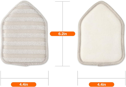 Microfiber Replacement Pads, 3 Pieces for Tub Tile Scrubber Brushes