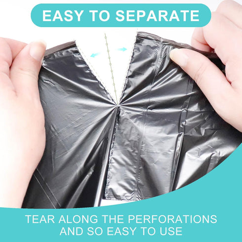 Small Trash Bags, 4 Gallon, 100 Count, Bathroom Garbage Bags, Extra Strong, Leakproof for Kitchen