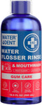 2-in-1 Water Flosser Rinse & Mouthwash - Gum Care Concentrate 1:10, Mint Flavor, Alcohol Free, Fluoride Free (Pack of 1