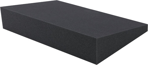 DeluxeComfort Foam Stress Relief Wedge - 15" x 10" x 1"-3" Rise - Therapeutic Back Pain Relief, Grey