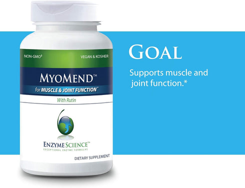 Myomend - 60 Capsules for Muscle & Joint Support, Formulated with Bromelain and Rutin, Vegan and Kosher