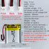 HXJNLDC 3.7V 900mAh 102530 3.7-5V 2-Wire DC Rechargeable Lithium Polymer Battery, Suitable for DIY Electronic Products