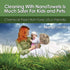 Nano Towels 4-Pack (14x14, - The Amazing Eco Cloth That Cleans Virtually Any Surface with Only Water. No More Paper