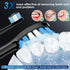 Umisr 4-in-1 7 IPX7 Toothbrush w Water Flosser Combo for Adults, Rechargeable Toothbrushes Teeth Cleaner, Modes