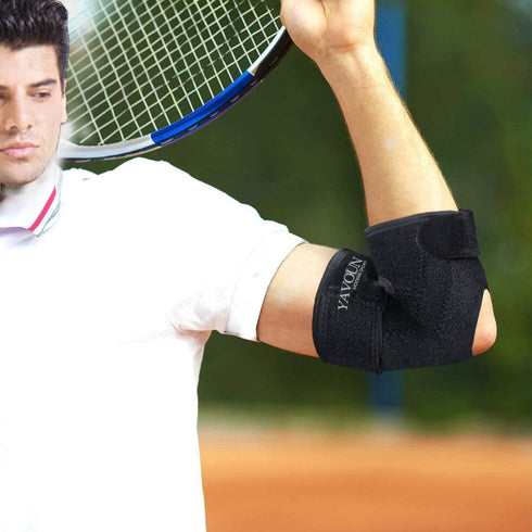Adjustable Tennis Elbow Support Brace, Great for Sprained Elbows, Tendonitis, Arthritis, Basketball, Baseball, Golfer's