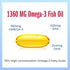 Vitamin World Triple Strength Omega 3 Fish Oil, 1360 mg Supplement, 950 mg Active Omega-3 Fatty Acids