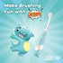 Papablic Toddler Sonic Electric Toothbrush for Ages 1-3, Baby Toothbrush with Cute Dino Cover and Smart LED Timer