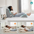 Set 4PCS, 20" Hansleep Bed Wedge Pillow for After Surgery Post Surgery Pillow for Sleep Apnea and Acid Reflux Relief