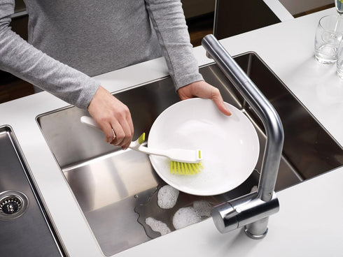 Joseph Joseph Green Dish Brush with Built-in Sink Rest