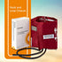 McKesson LUMEON Nylon Blood Pressure Cuff - Burgundy, Adult Medium, 34 cm to 50 cm, 1 Count