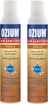 Ozium 8 Oz. Air Sanitizer & Odor Eliminator for Homes, Cars, Offices, Vanilla Scent, Pack of 2