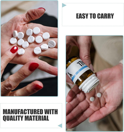 TOPPERFUN 21-Compartment Rainbow Weekly Pill Organizer Portable Plastic Medicine Storage Box with Flip Lid for Travel