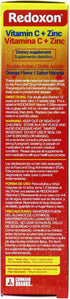 Redoxon Vitamin C + Zinc, Effervescent Tablets, Immune Support, Orange Flavor, 20 Tablets
