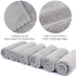 SUNLAND Microfiber Face Cloth, Reusable Makeup Remover Facial Cleansing Towel, 12inchx12inch, 6 Pack Grey