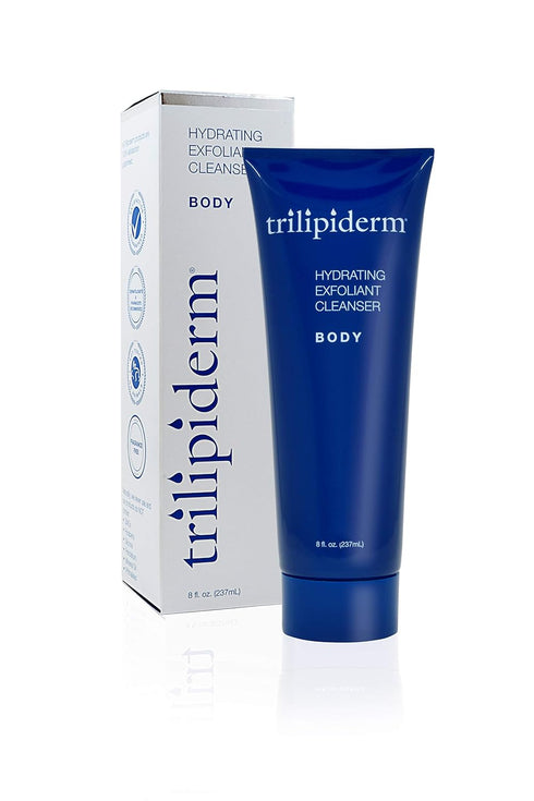 Trilipiderm Hydrating Exfoliant Cleanser - 3-in-1 Body Wash, Scrub, and Hydrator, 8 Ounce Tube