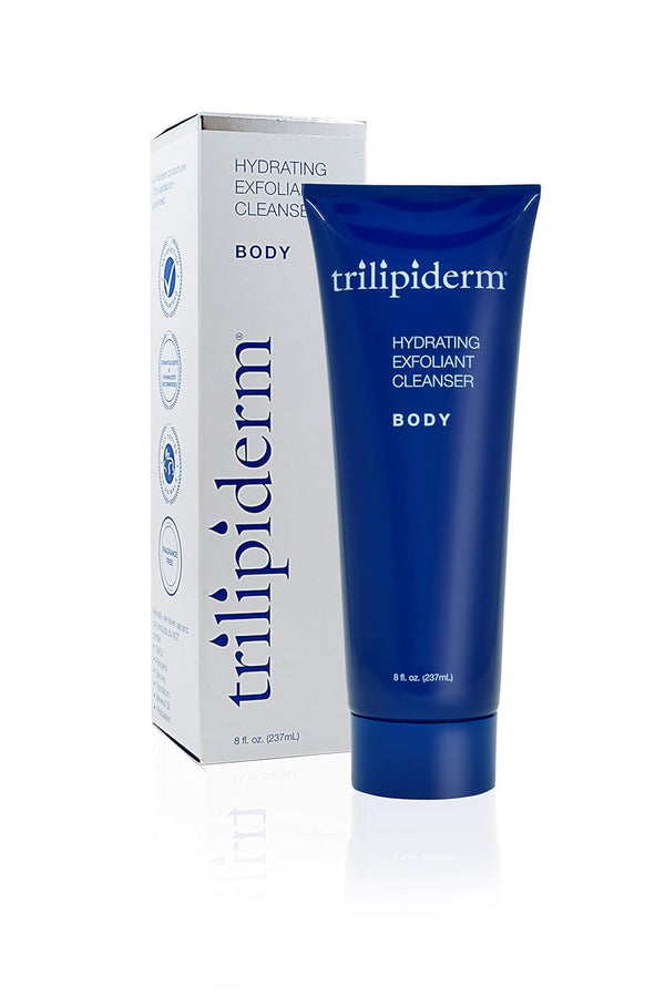 Trilipiderm Hydrating Exfoliant Cleanser - 3-in-1 Body Wash, Scrub, and Hydrator, 8 Ounce Tube