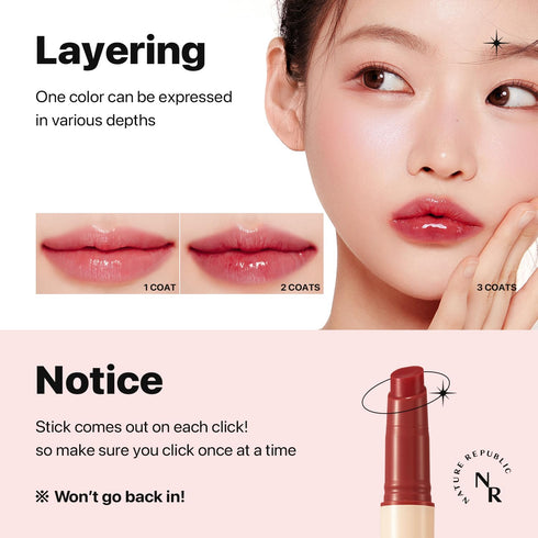 Nature Republic HONEY MELTING LIP (05 PLUM) K-BEAUTY, Lip Plumper, Tint, Balm, Glow