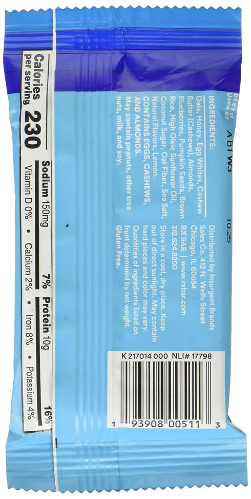 RXBAR Blueberry AM Protein Bar, 1.9 OZ