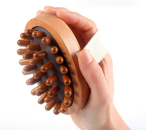 Hzskjyt 6X Wooden Massage Body Brush Multi Functional Body Massager for Waist Neck Back