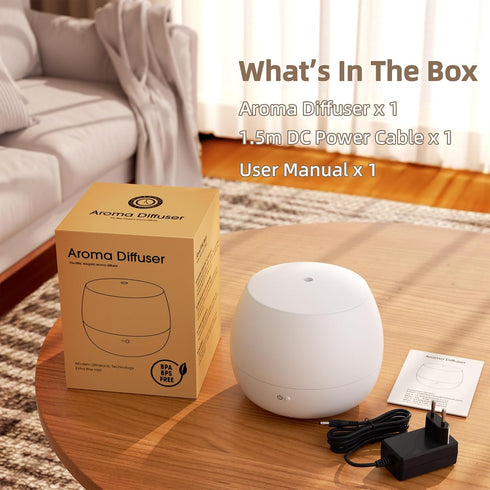 VigorLife Humidifiers for Bedroom,Quiet Cool Mist Humidifier for Baby,Small Essential Oil Diffuser with Auto-Off