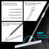 Rubber Squeegee Broom for Floor, 62" Long Handle Window Squeegee, Silicone Pet Hair Remover for Indoor Cleaning