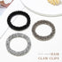 Pearl Hair Ties Rhinestone Ponytail Holder Bead Set Hair Scrunchies Elastic Hair Bands Hair Accessories for Women and Girls(Pack of 3) (Type A)