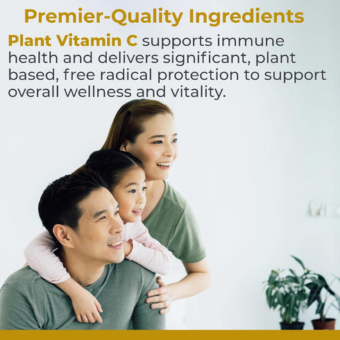 Vitamin C Supplement by Premier Research Labs - Natural Whole Food C Complex, 60 Vegetarian Capsules with Bioflavonoids