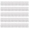 Lawie 100 Pack Snap Hair Clips - 2" Silver Metal Barrettes for Women and Girls, DIY Crafts Accessories