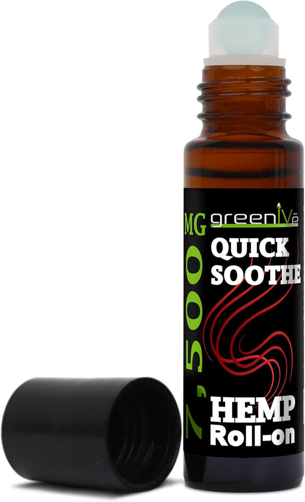 7,500mg Hemp Roll-On Quick Soothe Therapeutic Essential Oil Blend (1) Exclusively on Amazon