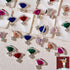 Planet Nail Charms, 54 Pcs 3D Nail Rhinestones, Shiny Silver Saturn Shape, Nail Art Decoration Supplies for Acrylic