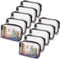 Tbestmax 10 Pack Clear Cosmetic Bags, Portable Waterproof Travel Toiletry Bags Organizer