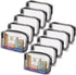 Tbestmax 10 Pack Clear Cosmetic Bags, Portable Waterproof Travel Toiletry Bags Organizer