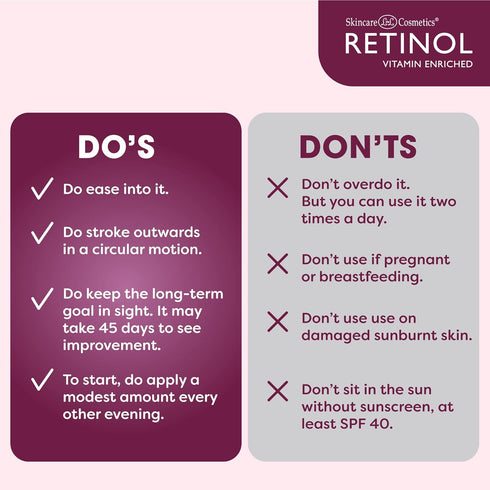 Retinol Day Cream SPF 20 - Broad Spectrum Protection Against UVA & UVB Rays, Moisturizes & Reduces Fine Lines