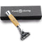 Manual Razor, 3 Blade Razor with Natural Bamboo Handle, Unisex Sustainable Shaving Razor