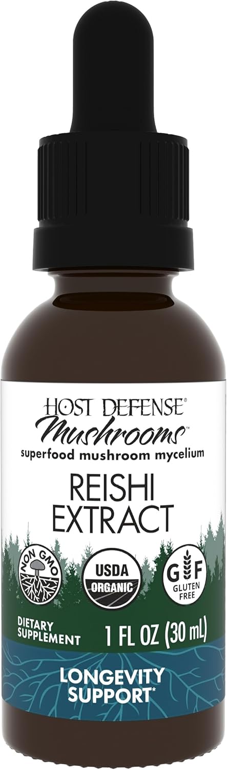 Host Defense Reishi Extract - Heart & Immune Health Support Supplement -